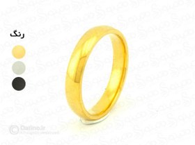 تصویر رینگ استیل(حلقه)رنگ ثابت زنانه و مردانه Ring