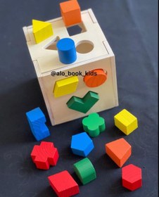 تصویر مکعب هوش چوبی 