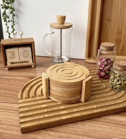 تصویر زیر لیوانی بامبو 