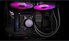 تصویر خنک کننده مایع پردازنده ایسوس ROG STRIX LC II 240 ARGB CPU LIQUID ASUS ROG STRIX LC II 240 ARGB