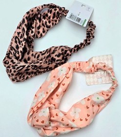 تصویر هدبند گل دار گلبهی 