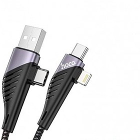 تصویر کابل 1.2 متری USB-A/تایپ سی به لایتنینگ هوکو مدل U95 Hoco U95 USB-A/Type-C To Lightning Cable 1.2m