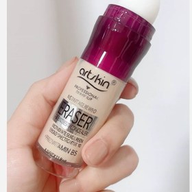 تصویر کانسیلر و کرم پودر پد دار 2 کاره آرت اسکین art skin - concealer