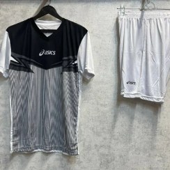 تصویر ست والیبال ASICS مردانه – طوسی و سفید 