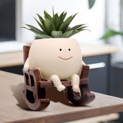 تصویر گلدان پلاستیکی طرح راک Deco Golfun 