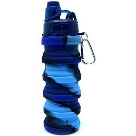 تصویر قمقمه مدل سیلیکونی تاشو کد NEW 01 گنجایش 0.5 لیتر 