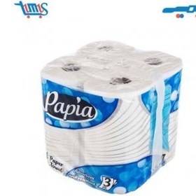 تصویر دستمال حوله کاغذی 4 رول 4 لایه پاپیا ا Sheet towels, paper towels, 4 rolls, 4 layers Papia Sheet towels, paper towels, 4 rolls, 4 layers Papia