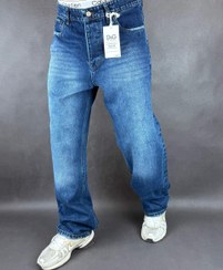 تصویر شلوار نیم بگ مردانه آبی تیره | ساده | 122 