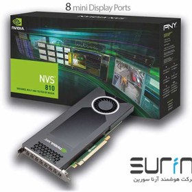 تصویر کارت گرافیکی پی ان وای PNY NVIDIA NVS 810 eight miniDP diplays 