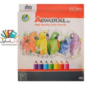 تصویر مداد رنگی 24 رنگ آدمیرال ADMIRAL 