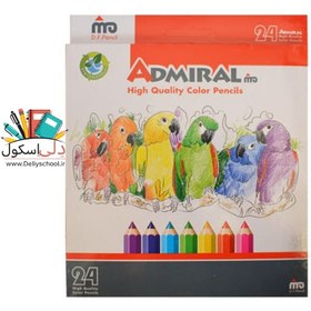 تصویر مداد رنگی 24 رنگ آدمیرال ADMIRAL 