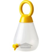 تصویر شیشه با شیر شفاف/زرد روشن ایکیا 4 لیتر ikea NÄBBFISK IKEA NÄBBFISK Jar with tap transparent/bright yellow 4 l