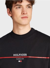 تصویر سویشرت تروی راه‌راه برند Tommy Hilfiger Striped Terry Sweatshirt