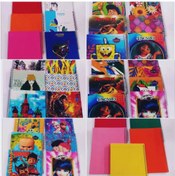 تصویر دفتر مشق جلد طلقی سیمی فانتزی سایز ۱۰۰ 