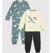 تصویر پیشبند فضایی - بسته ۲ عددی برند mothercare Space Pyjamas - 2 Pack