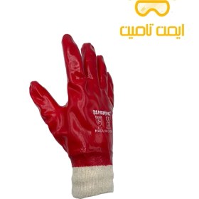 تصویر دستکش ایمنی ضد اسید مچ کش دار تانگ وانگ 