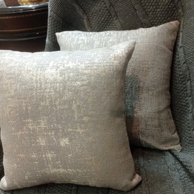 تصویر کوسن پتینه مخمل مدل شاین 