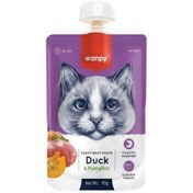 تصویر پودینگ گربه ونپی طعم اردک و کدو 90 گرم Wanpy Pudding Duck & Pumpkin 90 gr