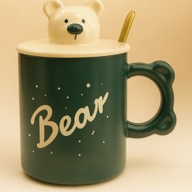 تصویر ماگ قاشق دار Cool Bear 3 