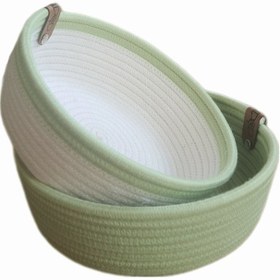 تصویر سبد نان و سبزی لالیپاپ مدل C2 مجموعه دو عددی 