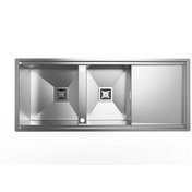 تصویر سینک ظرفشویی توکار کن مدل BCN306 دو لگن استیل 
