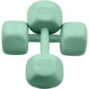 تصویر دمبل ۱ کیلویی روکش دار مدل ANT-1000 بسته ۲ عددی 