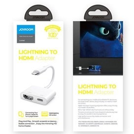 تصویر مبدل لایتنینگ به اچ دی ام آی جویروم مدل Joyroom Lightening to HDMI S-H141 