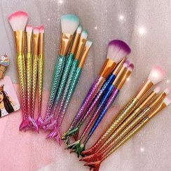 تصویر ست براش آرایشی ۴ تکه طرح ماهی 