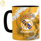 تصویر ماگ تیم رئال مادرید دسته رنگی کد 9226 Real Madrid team mug, color code 9226