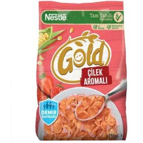 تصویر کورن فلکس نستله طلایی Nestle Gold با طعم توت فرنگی 310 گرم 