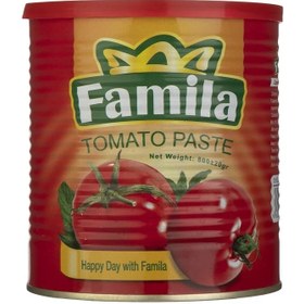 تصویر رب گوجه فرنگی 800 گرمی فامیلا Famila Canned Tomato Paste 800g