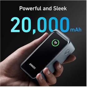 تصویر پاوربانک 20000 میلی آمپر انکر مدل A1336011 ANKER 3-Port 200W Power Bank with LCD Screen 20,000mAh, A1336011