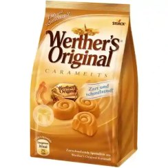 تصویر آب نبات آلمانی وردرز Werther's Original شکلات کاراملی 153 گرم 