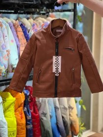 تصویر کت چرم پسرانه کد LK1132 مناسب ۲ تا ۱۳ سال 