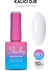 تصویر لاک ژل ۱۰ میل شلبی سفید 001 