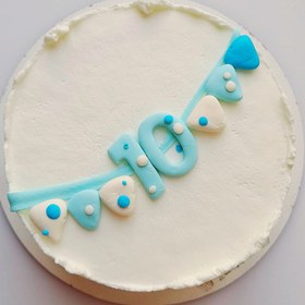 تصویر مینی کیک ماهگرد نوزاد پسر Bento cake