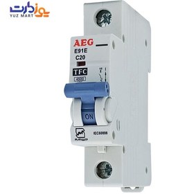 تصویر فیوز مینیاتوری AEG مدل E91E تک فاز 20 آمپر 