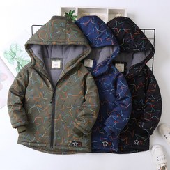 تصویر کاپشن وارداتی ارجینال طرح ستاره 3 تا 12 سال 