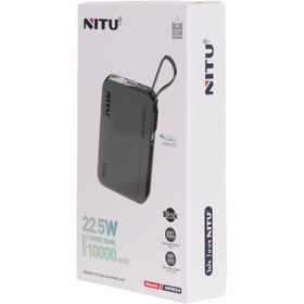 تصویر پاوربانک فست وایرلس شارژ نیتو PD Nitu NPB34 22.5W ظرفیت 10000 میلی آمپر 