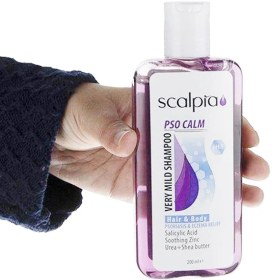 تصویر شامپو سر و بدن بسیار ملایم پوست های حساس 200 میلی لیتر اسكالپیا Scalipia PSO Calm Very Mild Shampoo 200 ml