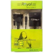 تصویر مبدل VGA/Audio به HDMI رویال مدل RV-111 ا Royal RV-111 VGA/Audio To HDMI Adapter Royal RV-111 VGA/Audio To HDMI Adapter