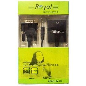 تصویر مبدل VGA/Audio به HDMI رویال مدل RV-111 ا Royal RV-111 VGA/Audio To HDMI Adapter Royal RV-111 VGA/Audio To HDMI Adapter