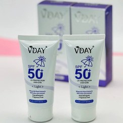 تصویر ضدآفتاب ویدی بژ روشن حجم 50میلی لیتری VDAY light spf50 