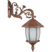 تصویر چراغ دیواری حیاطی و پارکی تکشیدفام مدل ویکتوریا خمره ای کد 8104-15 