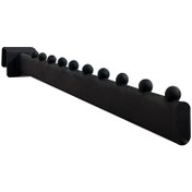 تصویر رگال لباس ۷ تیله بیضی قوطی مشکی ضخیم 