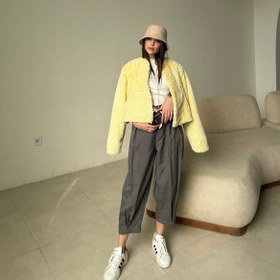 تصویر شلوار فاستونی گردویی دیپلمات بندار چهار فصل 