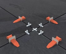 تصویر همتراز کننده کاشی و سرامیک نام-کالا کلیپس سایز متوسط ضخامت 3 میل رنگ سفید همتراز کننده کاشی و سرامیک