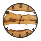تصویر قیمت و خرید ساعت دیواری چوبی سایز 60 مدل T0170 - چوبی سرا 