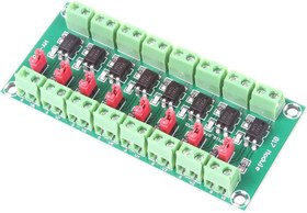 تصویر ماژول ایزولاتور ۸ کانال اپتوکوپلری PC817 module optocoupler eight channel pc817