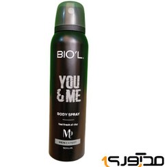 تصویر اسپری خوشبو کننده بدن مردانه بیول مدل You&Me کرید اونتوس حجم 150 میلی لیتر Biol Men's Body Deodorant Spray, You&me Creed Ontos, Volume 150 ml